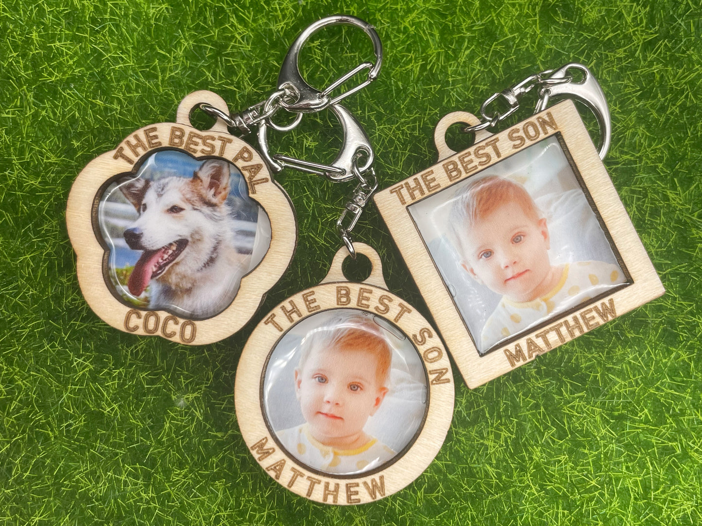 Personalized Mini Photo Keychain