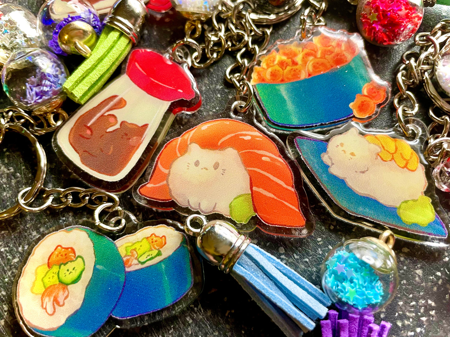 Sushi Neko Keychain